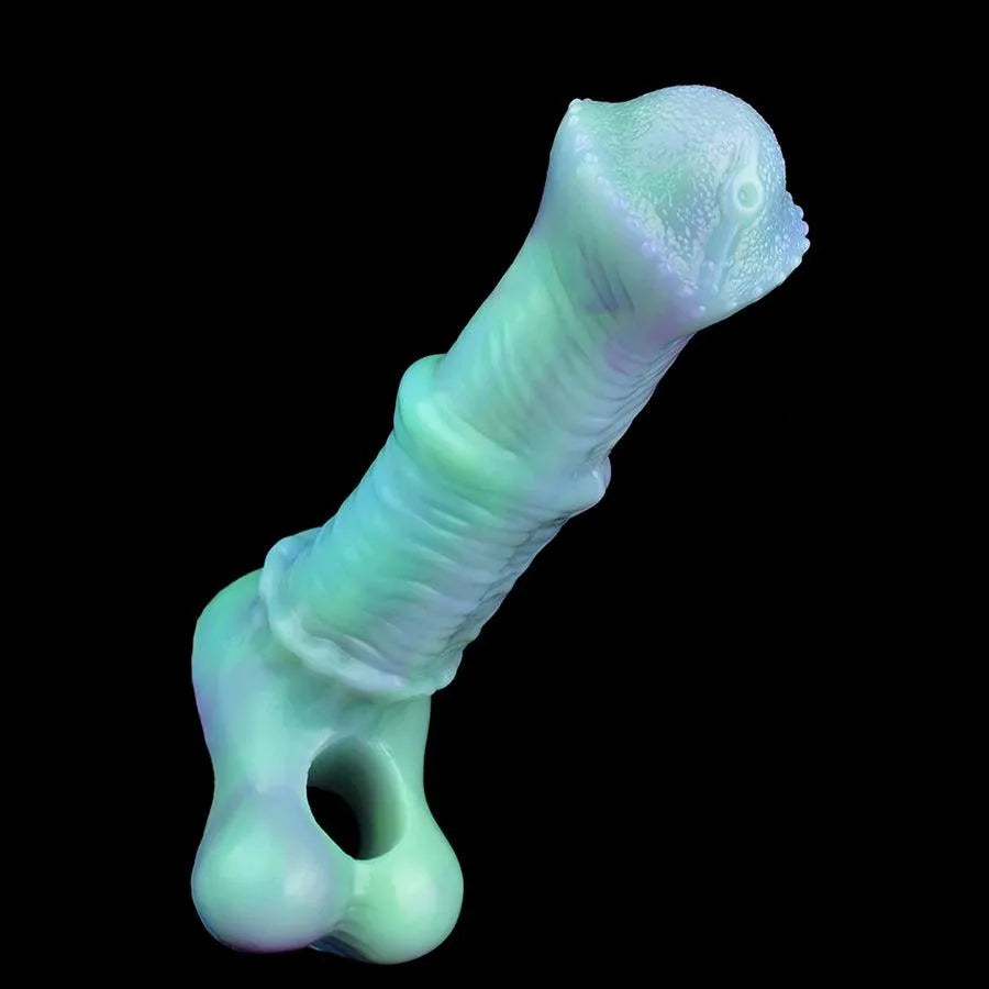 8 Inch Glow in the Dark Horse Cock Penis Sleeve