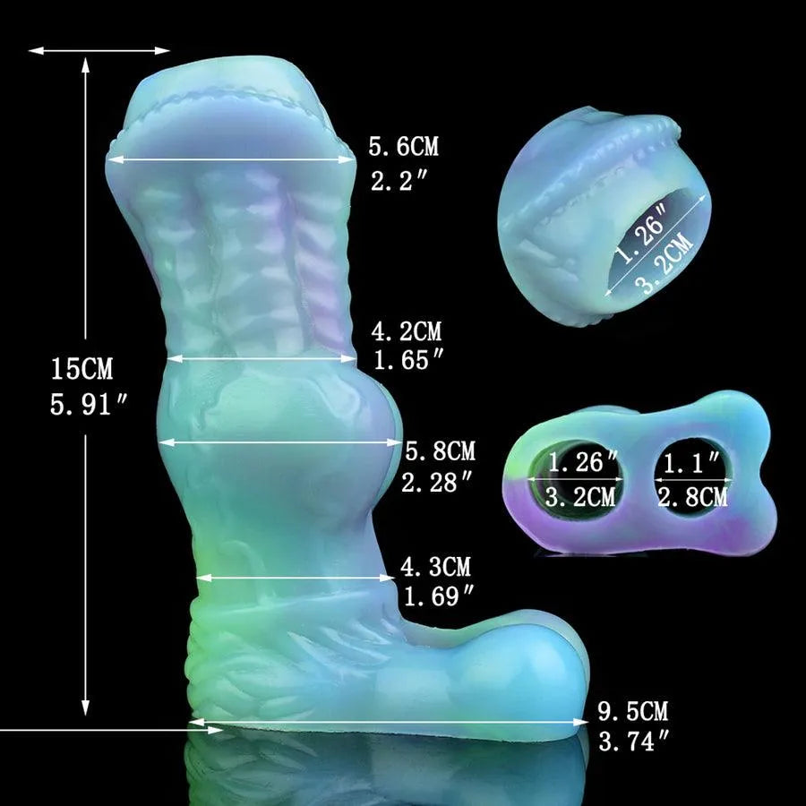 Luminous Knot Delayed Ejaculation Horse Cock Sleeve
