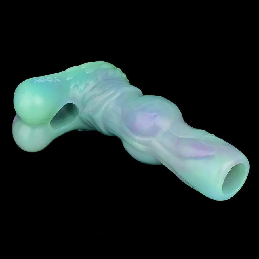 5 Inch Fluorescent Animal Knot Penis Sleeve