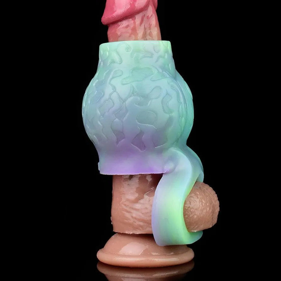 Luminous Giant Thick Silicone Penis Sleeve
