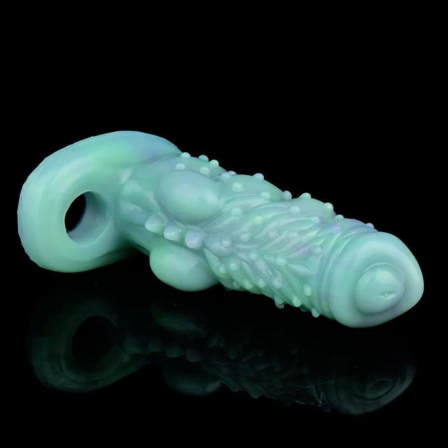 Glow In The Dark Alien Spiked Penis Sleeve