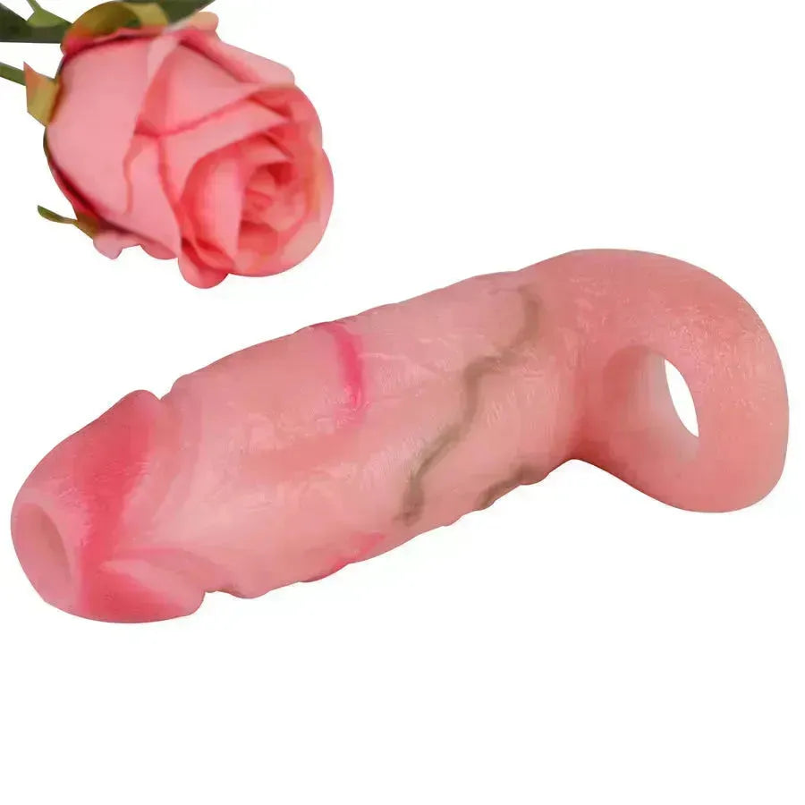 Lifelike Silicone Male Long-Lasting Penis Sleeve