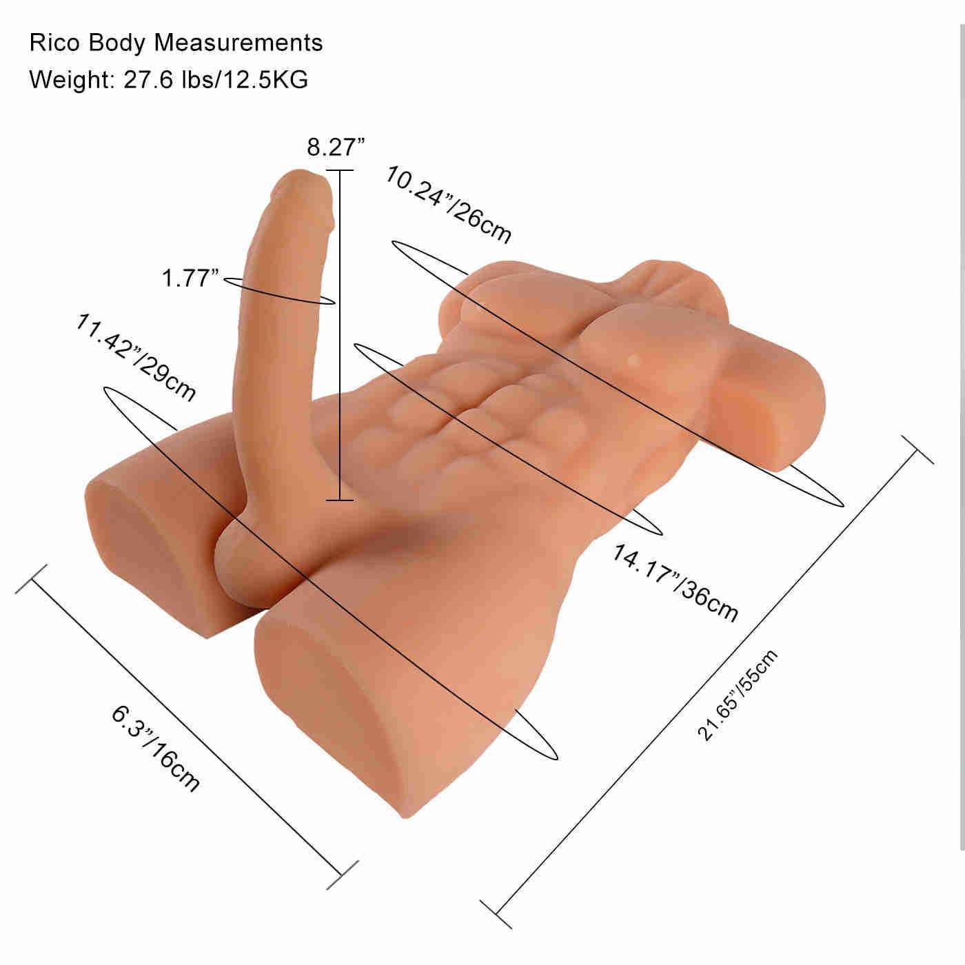 Super Strong Male Dildo Torso Doll