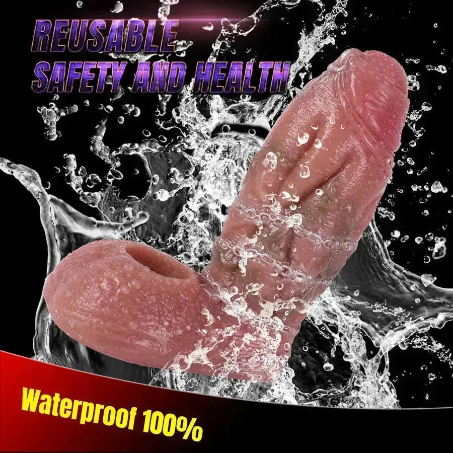 Realistic Uncircumcised Bundle Silicone Penis Sleeve