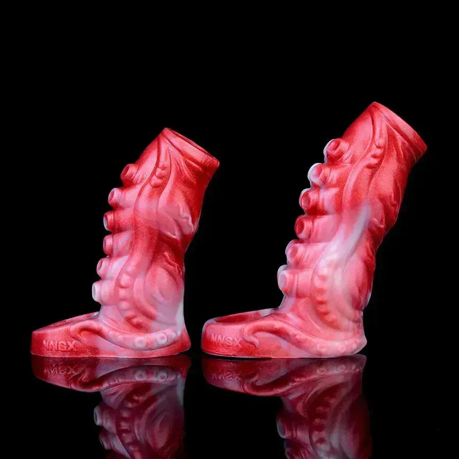 Red Tentacle Monster Open Penis Sleeve