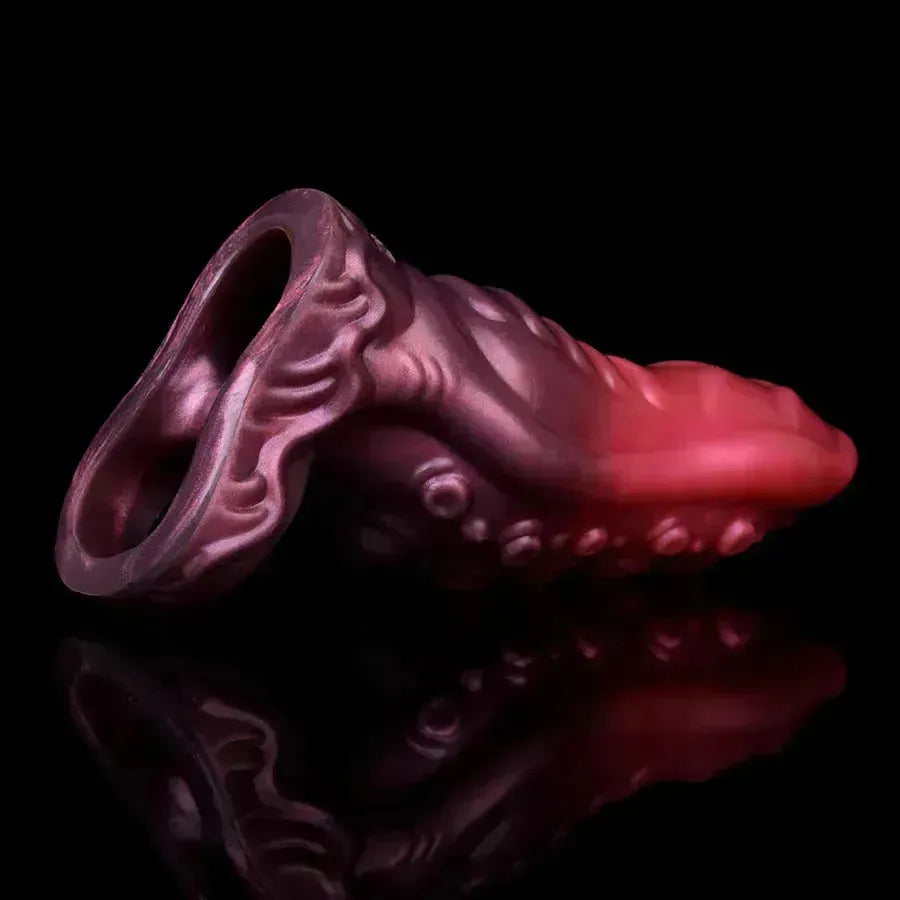 Pink Monster Tentacle Hollow Dildo Penis Sleeve