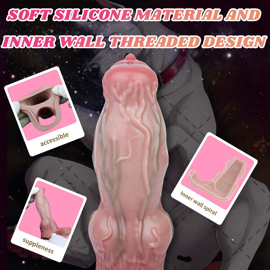 5.9 Inch Hollow Dildo Dog Vagina Penis Sleeve