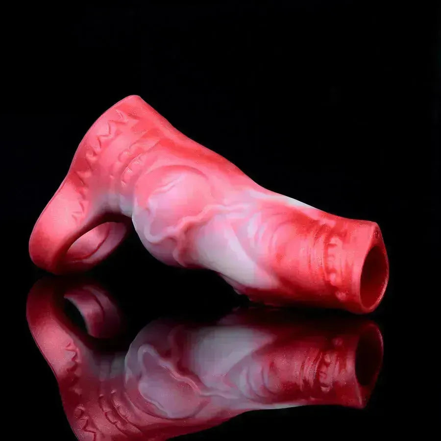 Soft Silicone Dog Knot Penis Extender Sleeve