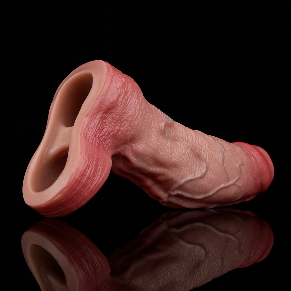 6 Inch Silicone Thick Large Realistic Penis Sleeve