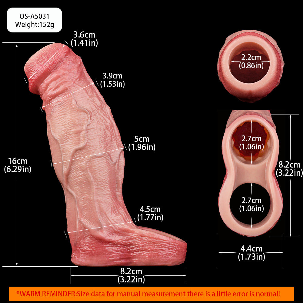 Sex Delay 6 Inch Silicone Penis Sleeve