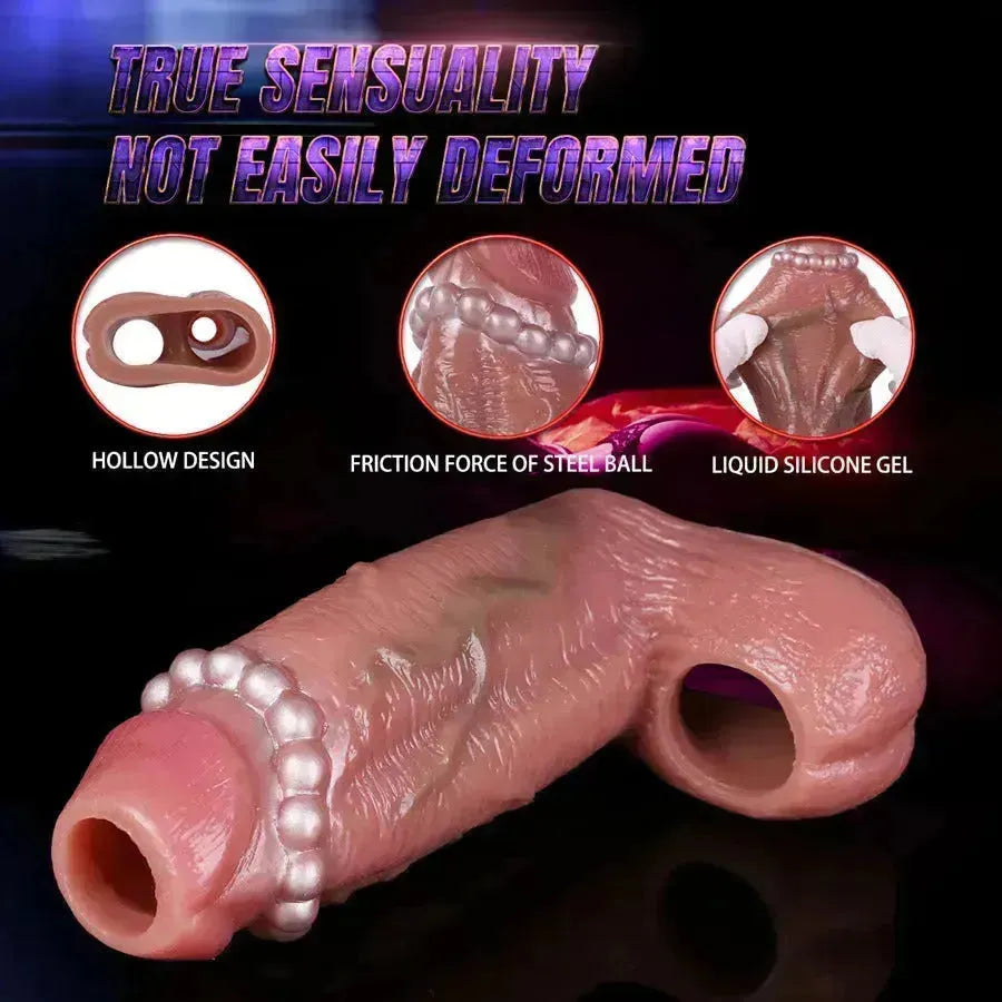 6 Inch Spiked Cock Open Penis Sleeve