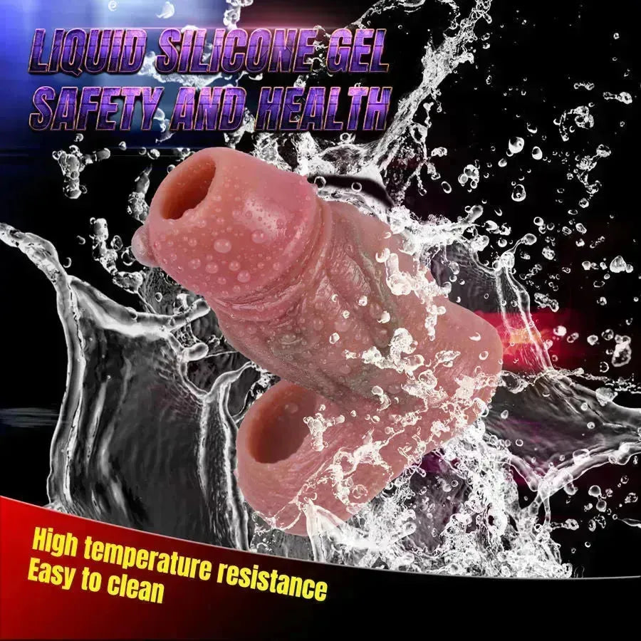 Silicone Opening Enlargement Mankini Penis Sleeve