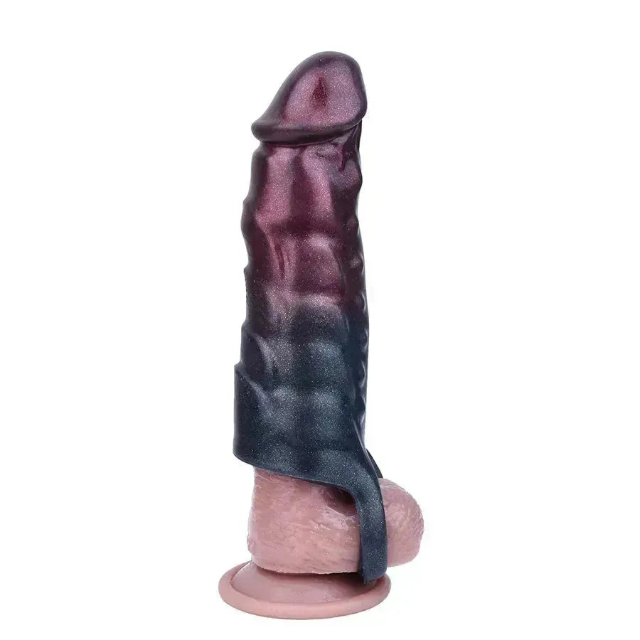 Dragon Pattern Hollow Simulated Penis Sleeve