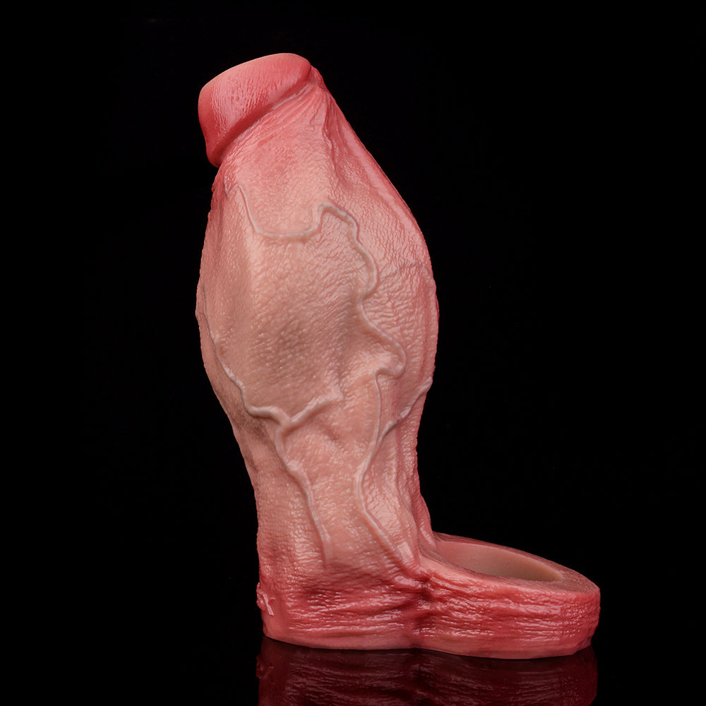 6 Inch Realistic Enlarged Silicone Penis Sleeve