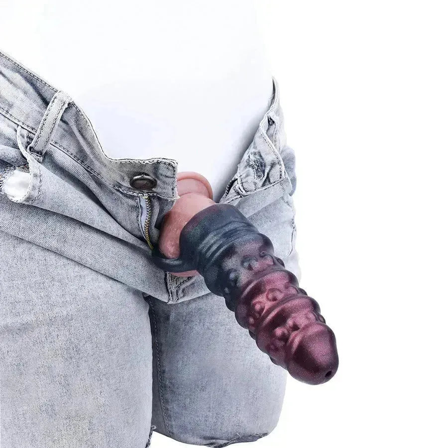 Threaded Raised Silicone Delay Penis Sleeve