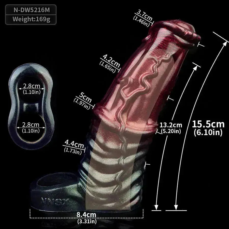 6.8 Inch Big Penis Fantasy Horse Cock Sleeve