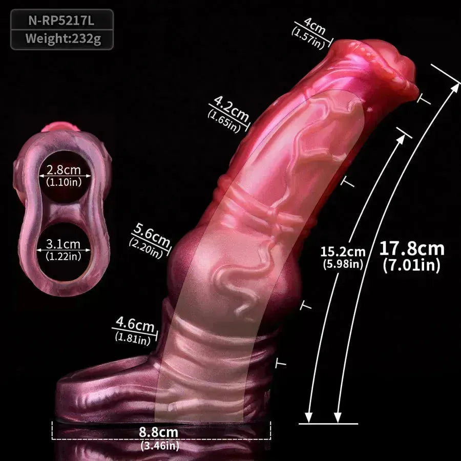 Silicone Knot Enhancer Horse Cock Sleeve