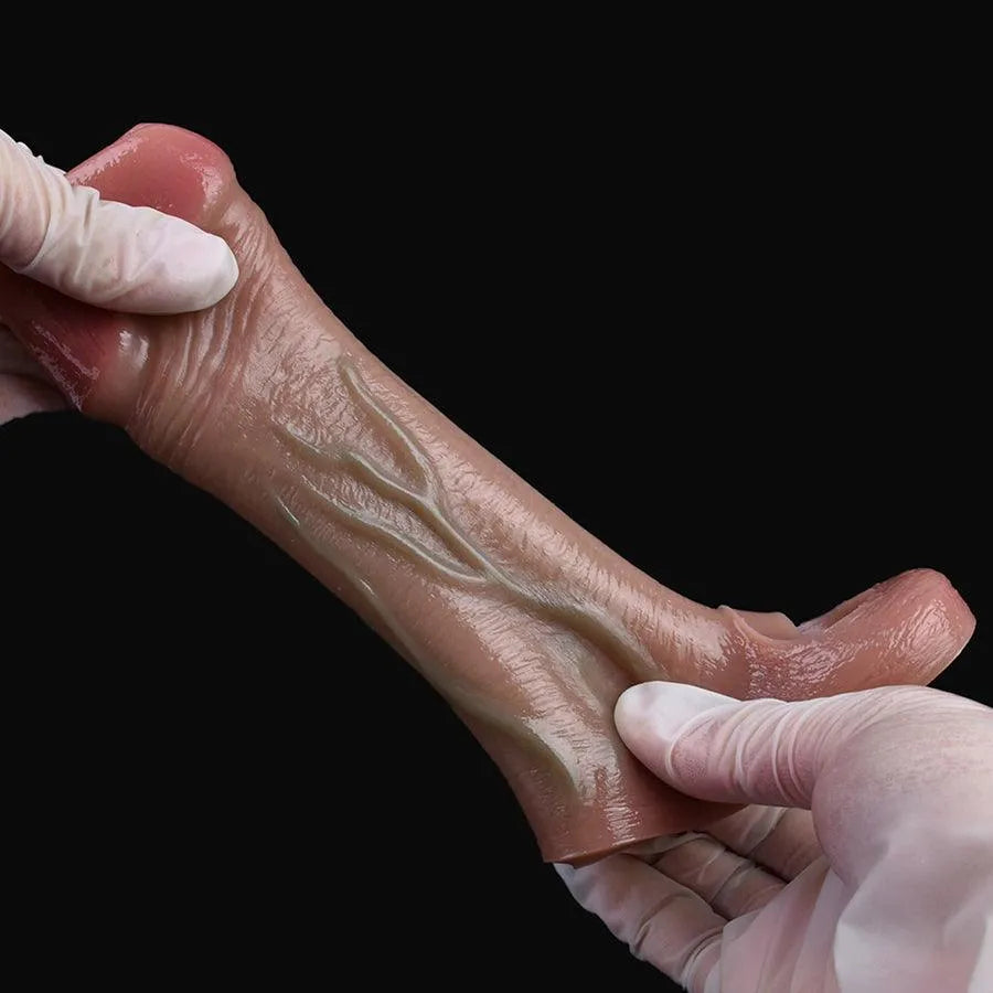 Men Silicone Cock Training Penis Sleeve