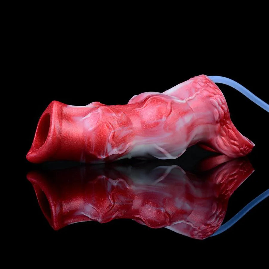 Double Knot Silicone Ejaculating Penis Sleeve