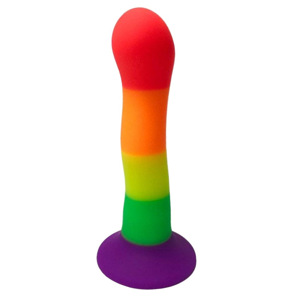 7 Inch Rainbow Twisted Anal Dildo