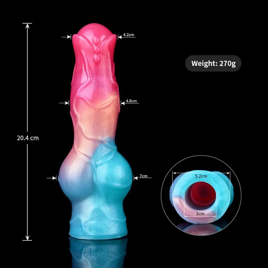 Pink Silicone Delay Horse Cock Sleeve