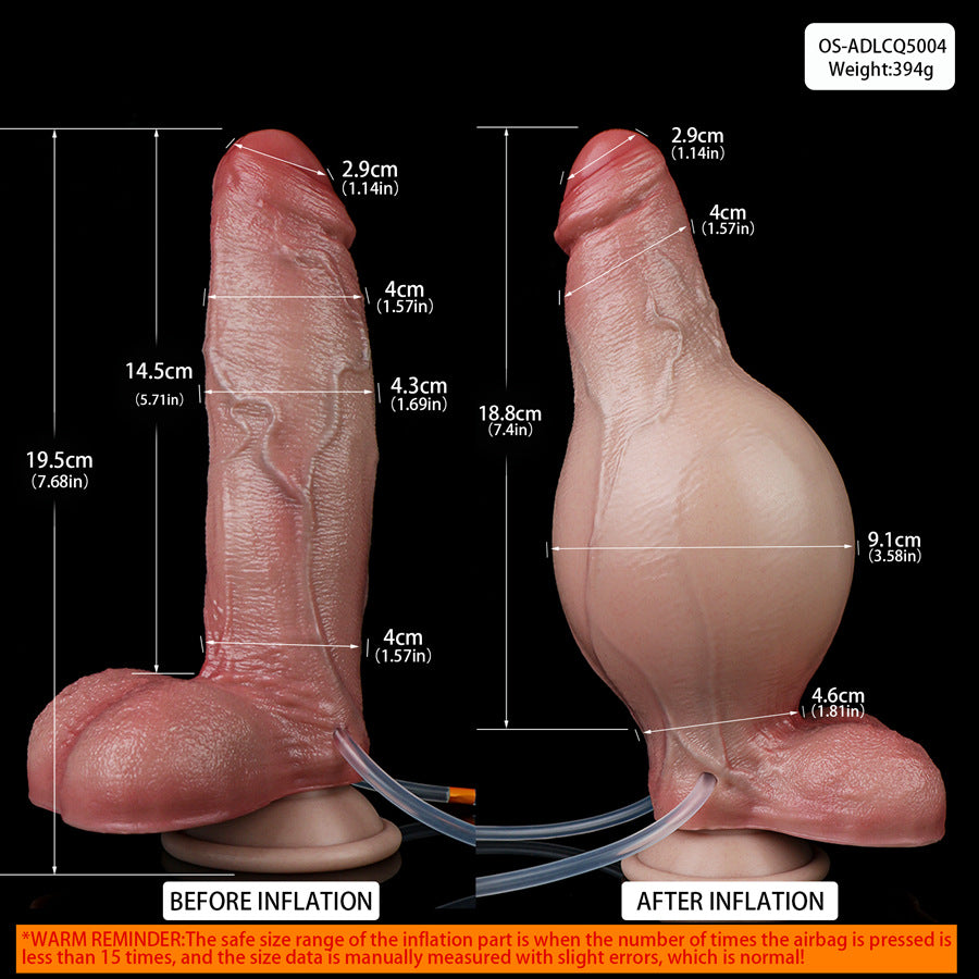 7 Inch Ultra Realistic Inflatable Squirting Dildo