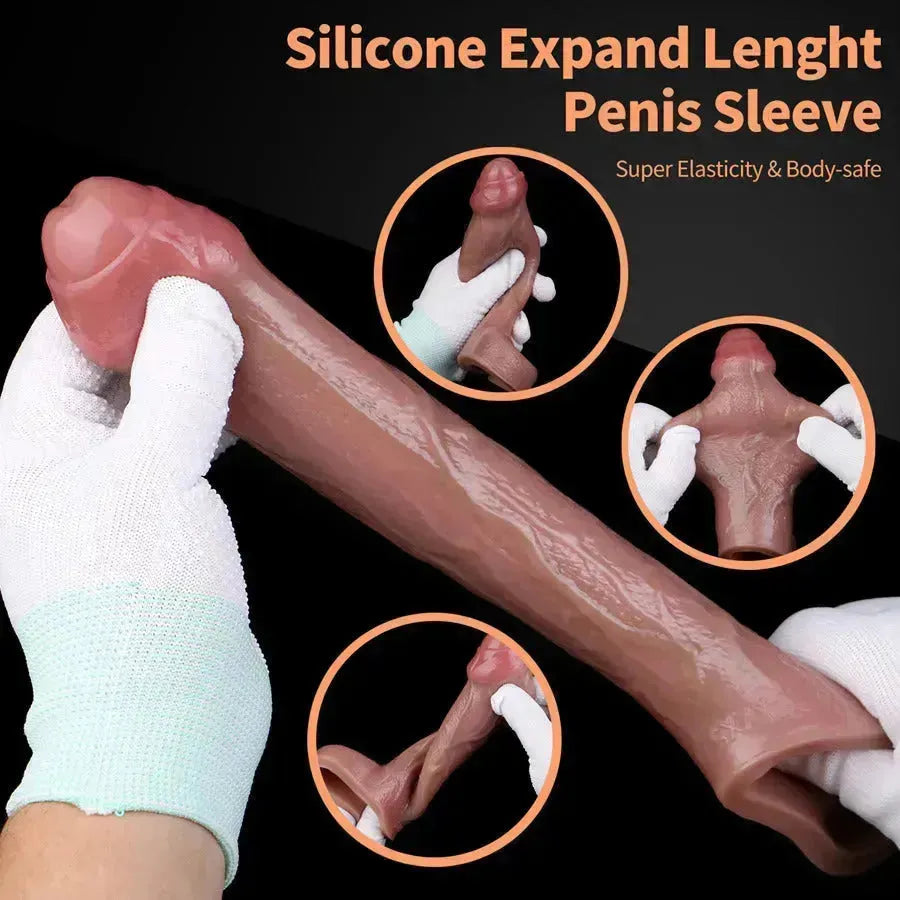 6 Inch Realistic Cock Foreskin Penis Sleeve