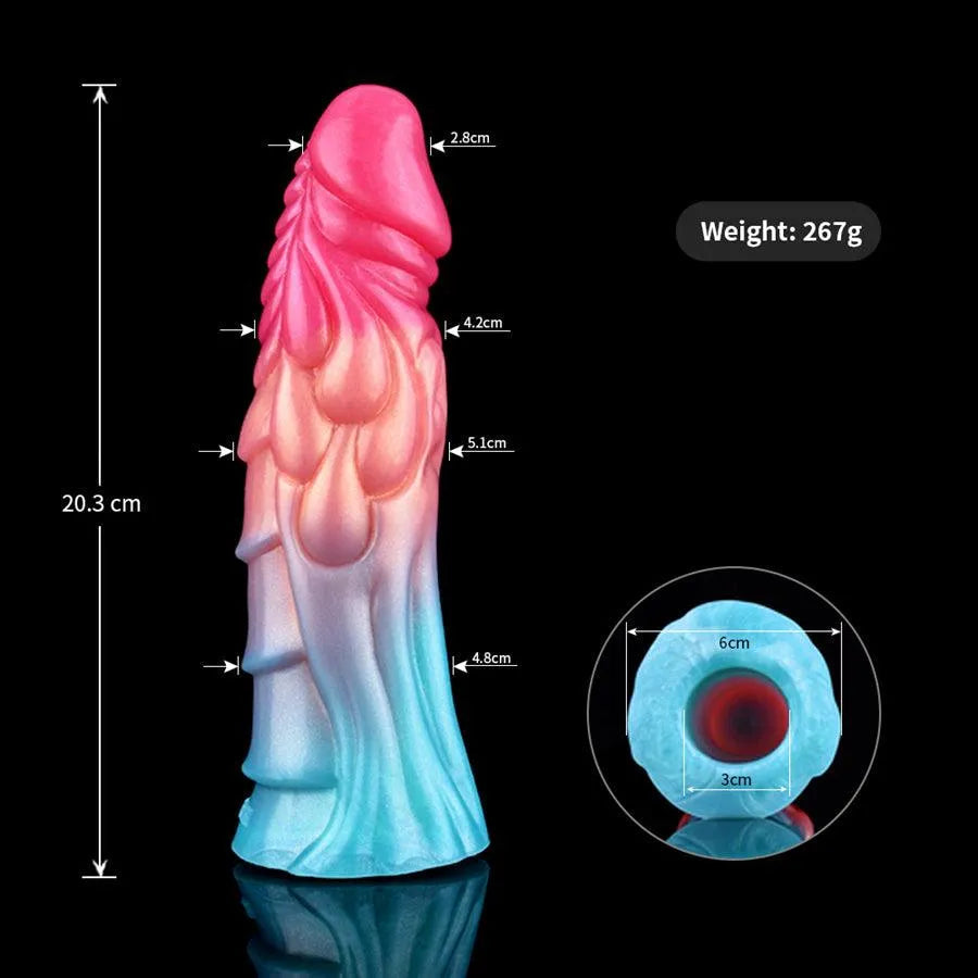 8 Inch Dragon Shaped Monster Silicone Penis Sleeve