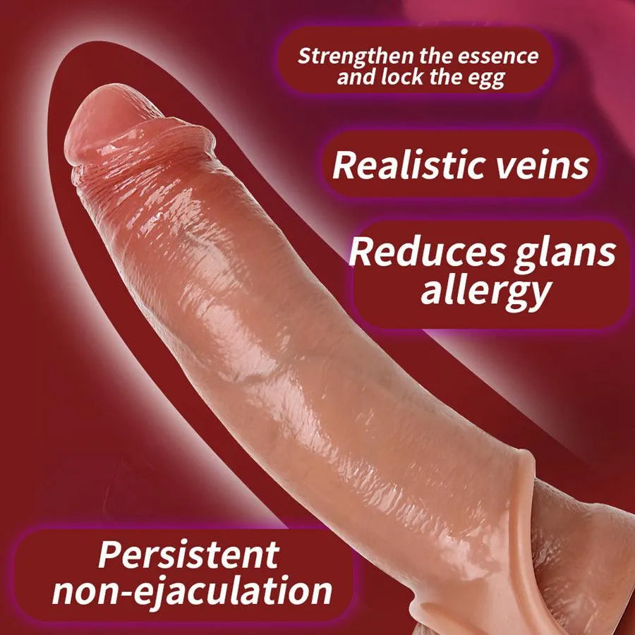 7 Inch Realistic Soft Silicone Penis Sleeves