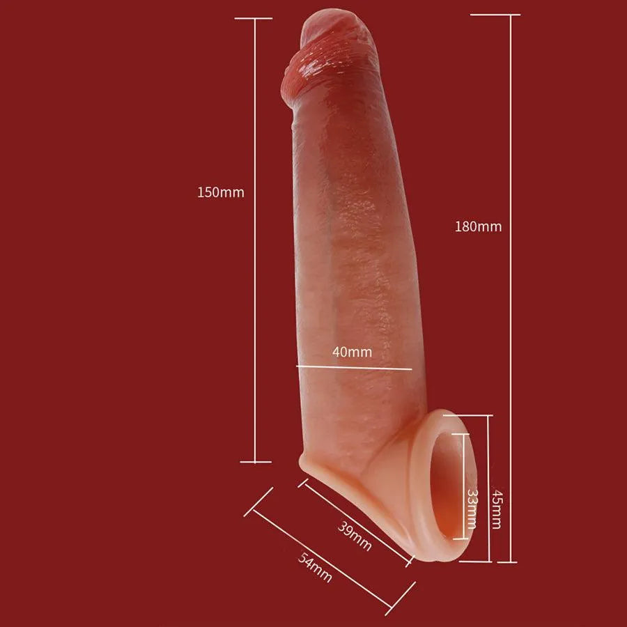 7 Inch Realistic Soft Silicone Penis Sleeves