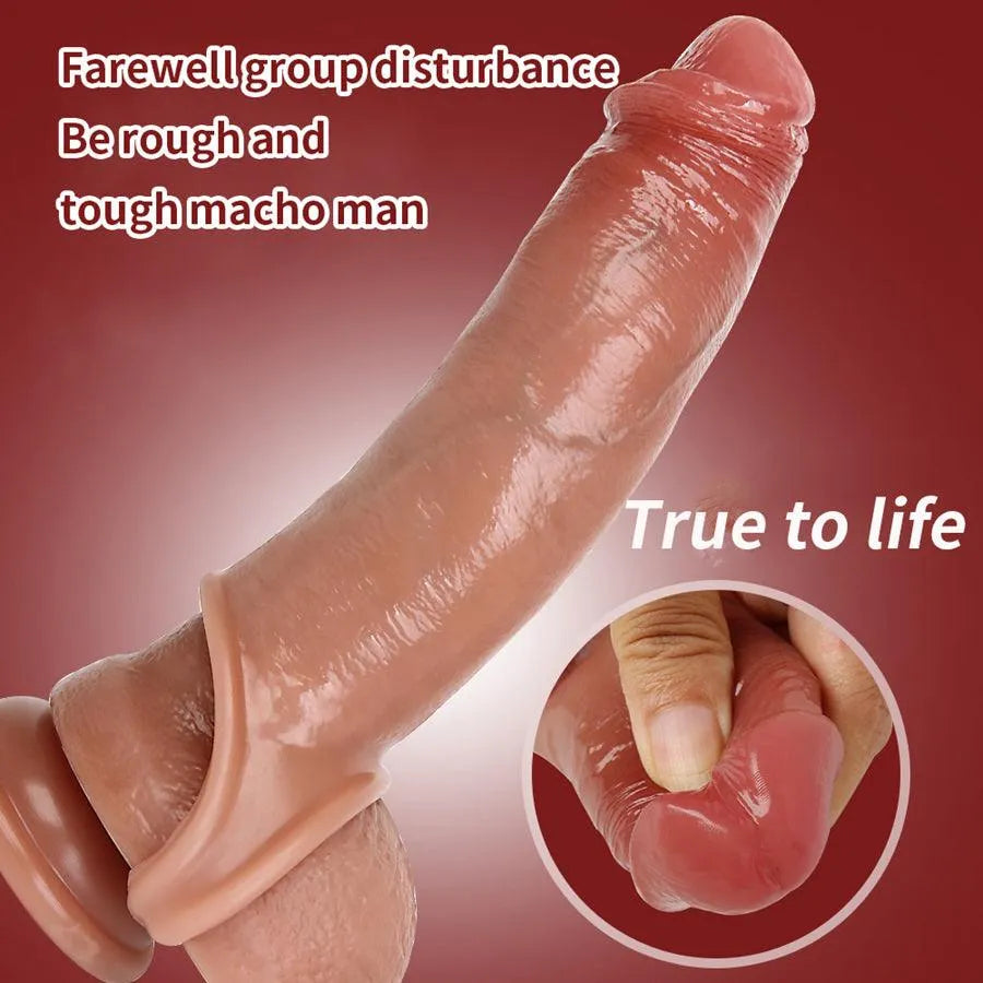 7 Inch Realistic Soft Silicone Penis Sleeves