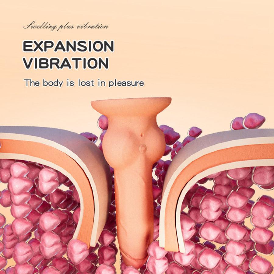 6 Inch Remote Control Vibrating Inflatable Dildo