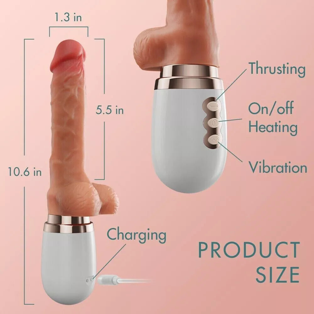Remote Control Realistic Hands-Free Sex Thrusting Dildo