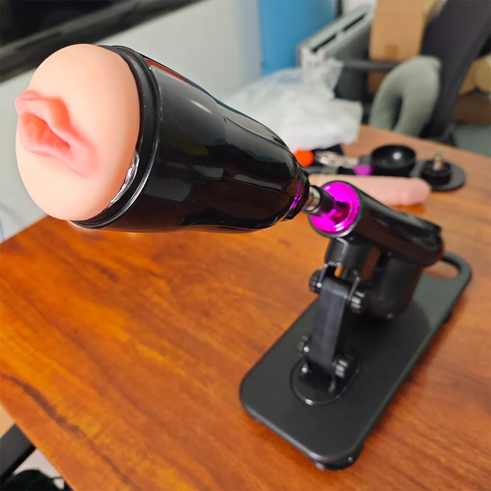 Black Portable Anal Dildo Sex Machine