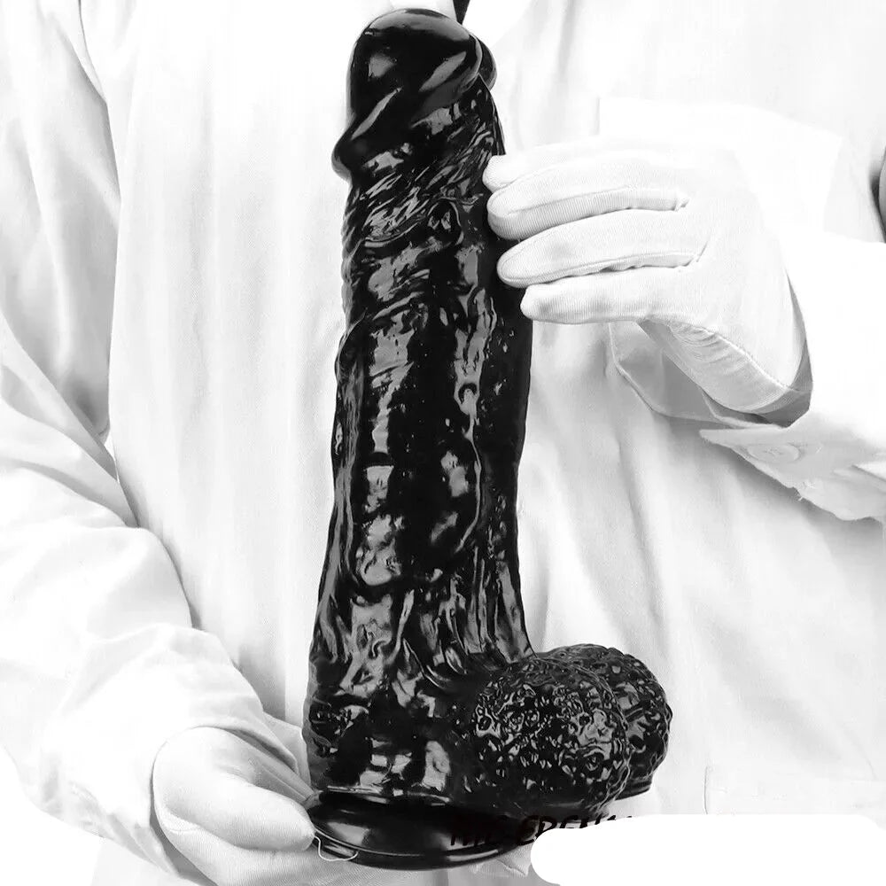 11 Inch Realistic Big Black Dildo