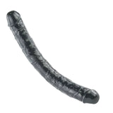 Charger l&#39;image dans la galerie, Black Double Head 18 inch Dildo