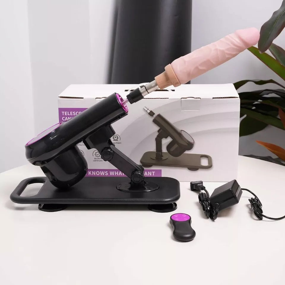 Black Portable Anal Dildo Sex Machine