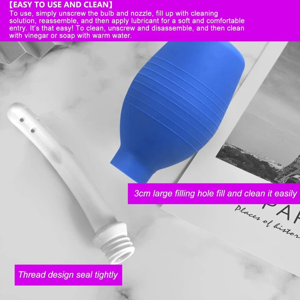 Anal Bulb Douche Cleaner Kit For Men