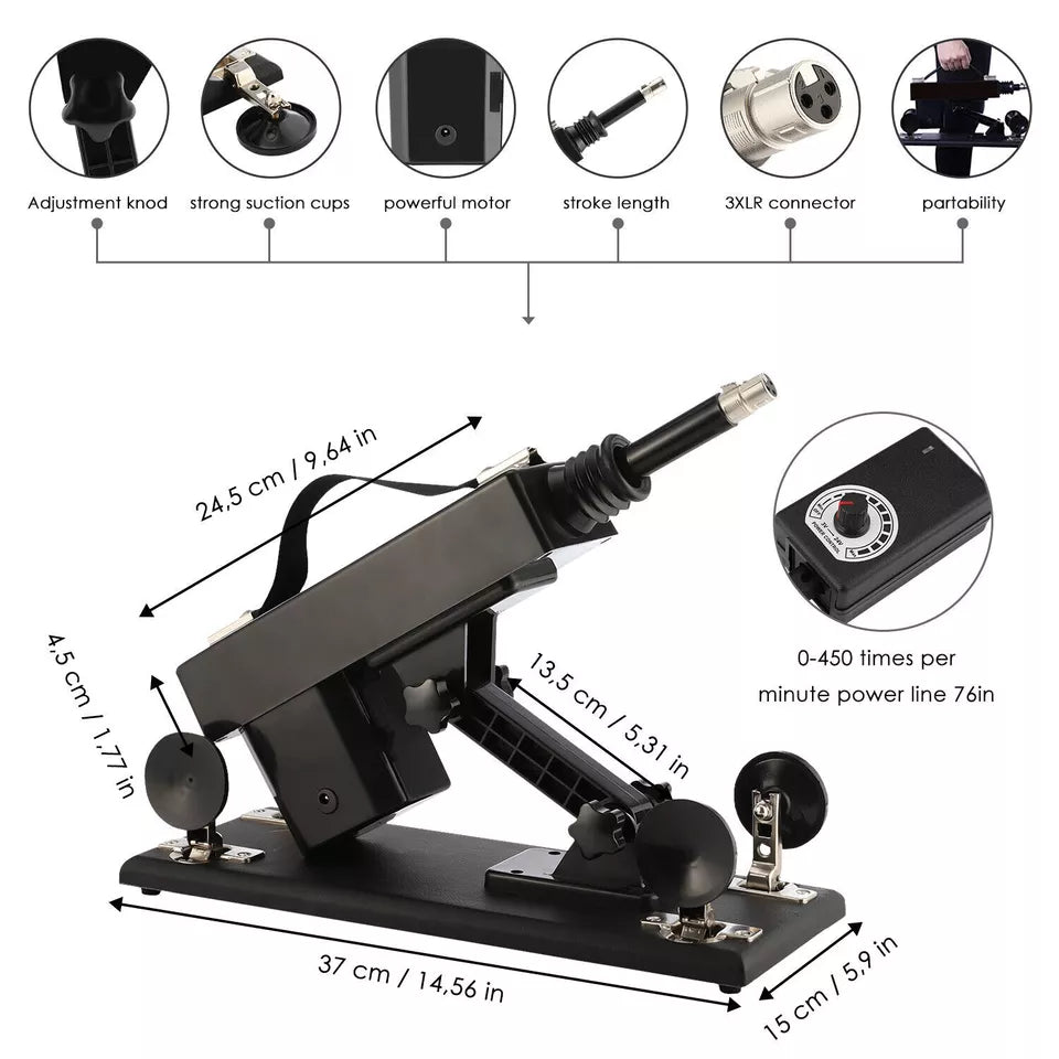 Black Super Powerful Electric Sex Machine