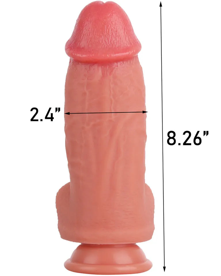 8 Inch Silicone Fat Big Realistic Dildo
