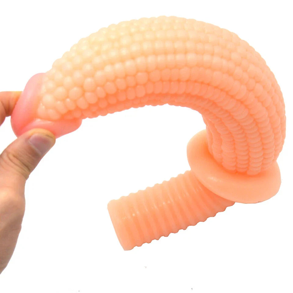 Large Corn Shaped Anal Dildo with Handle