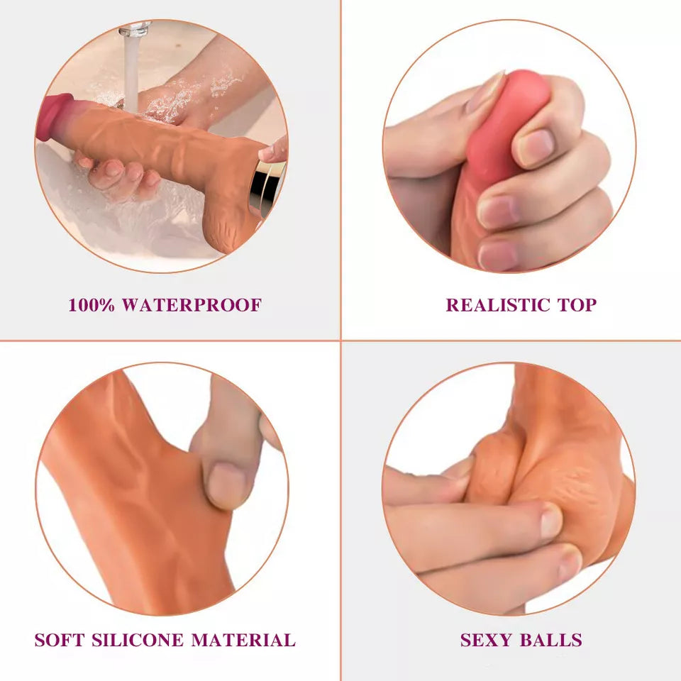 Remote Control Realistic Hands-Free Sex Thrusting Dildo