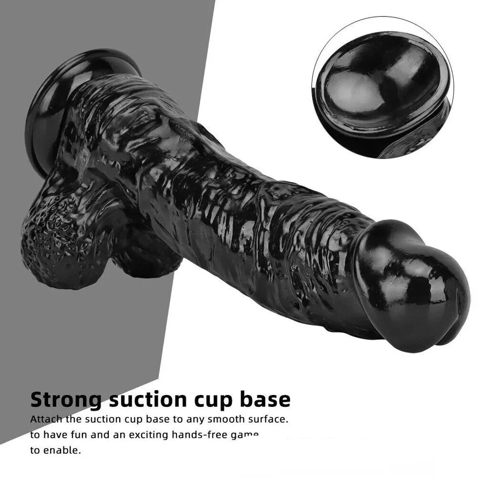 11 inch Huge Black Realistic Dildo