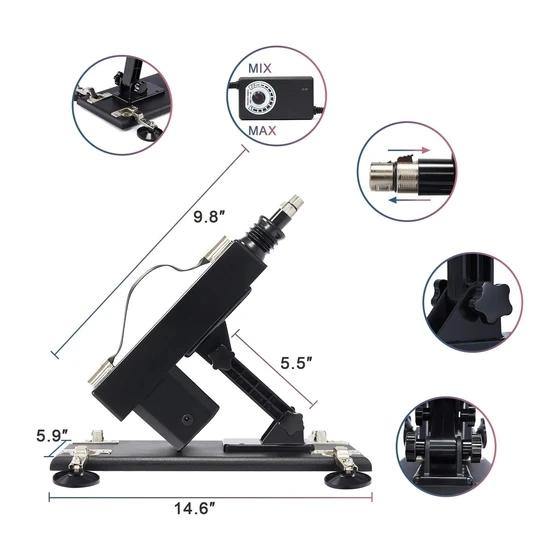 Machine sexuelle à gode avec tige d'extension