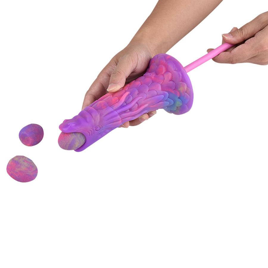 7 Inch Purple Glow In The Dark Dragon Ovipositor Toy