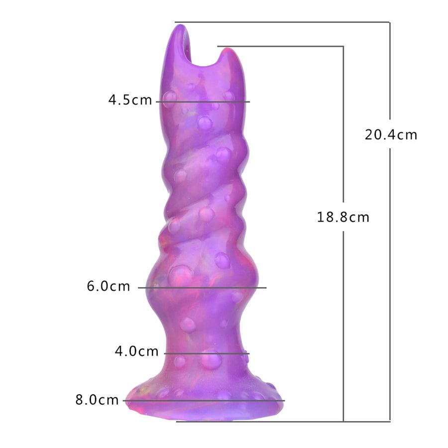 Purple Thread Spikes Fantasy Ovipositor Toy