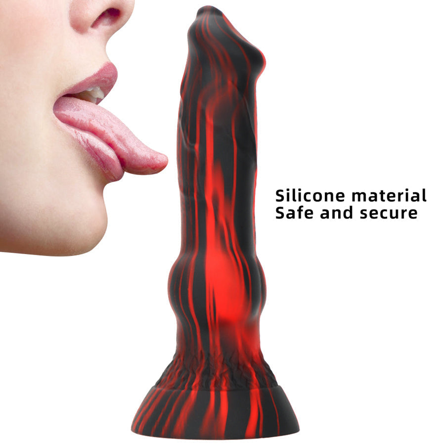 7 Inch Dog Knot Silicone Anal Dildo