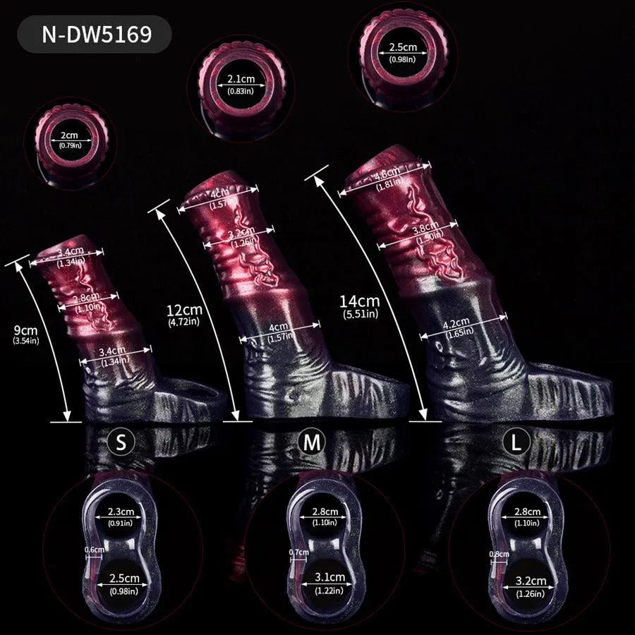 Male Love Toys Silicone Horse Cock Sleeve