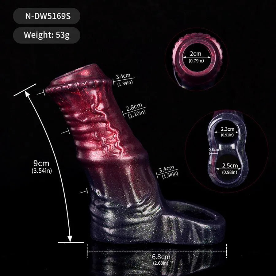 Male Love Toys Silicone Horse Cock Sleeve