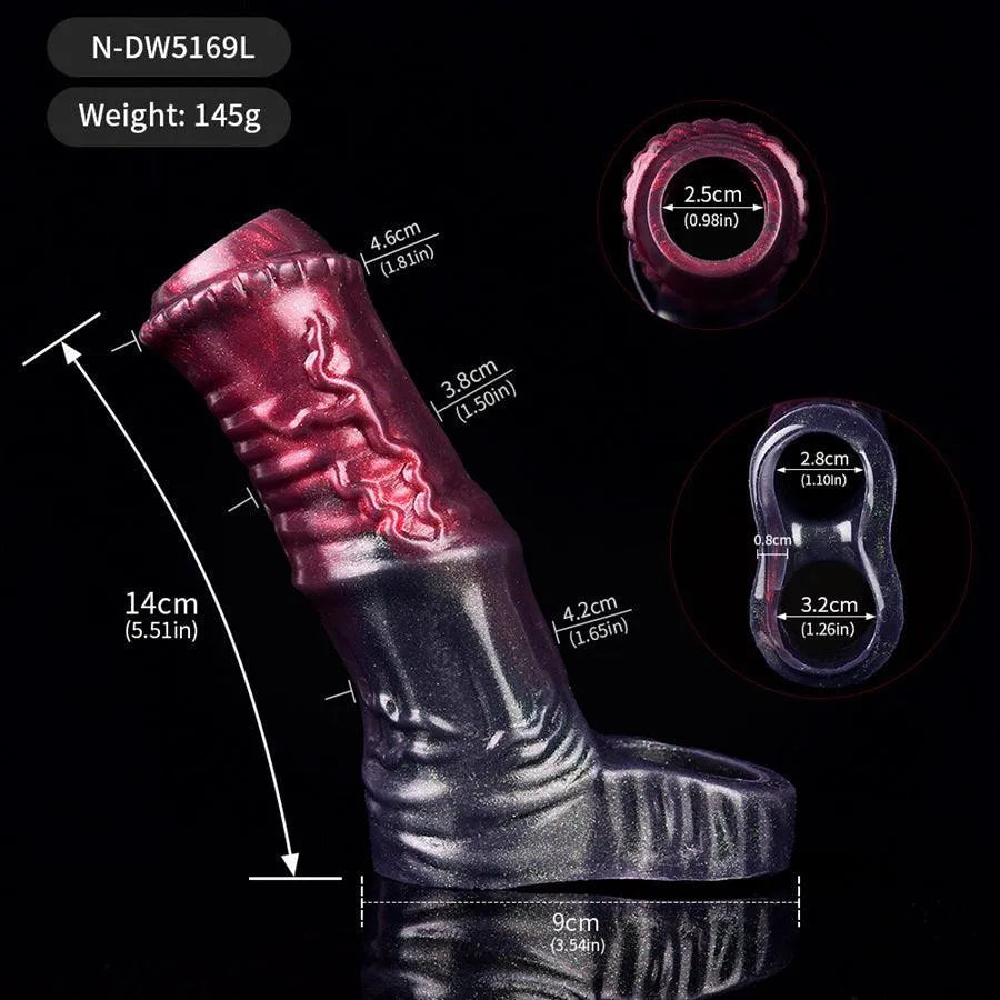 Male Love Toys Silicone Horse Cock Sleeve